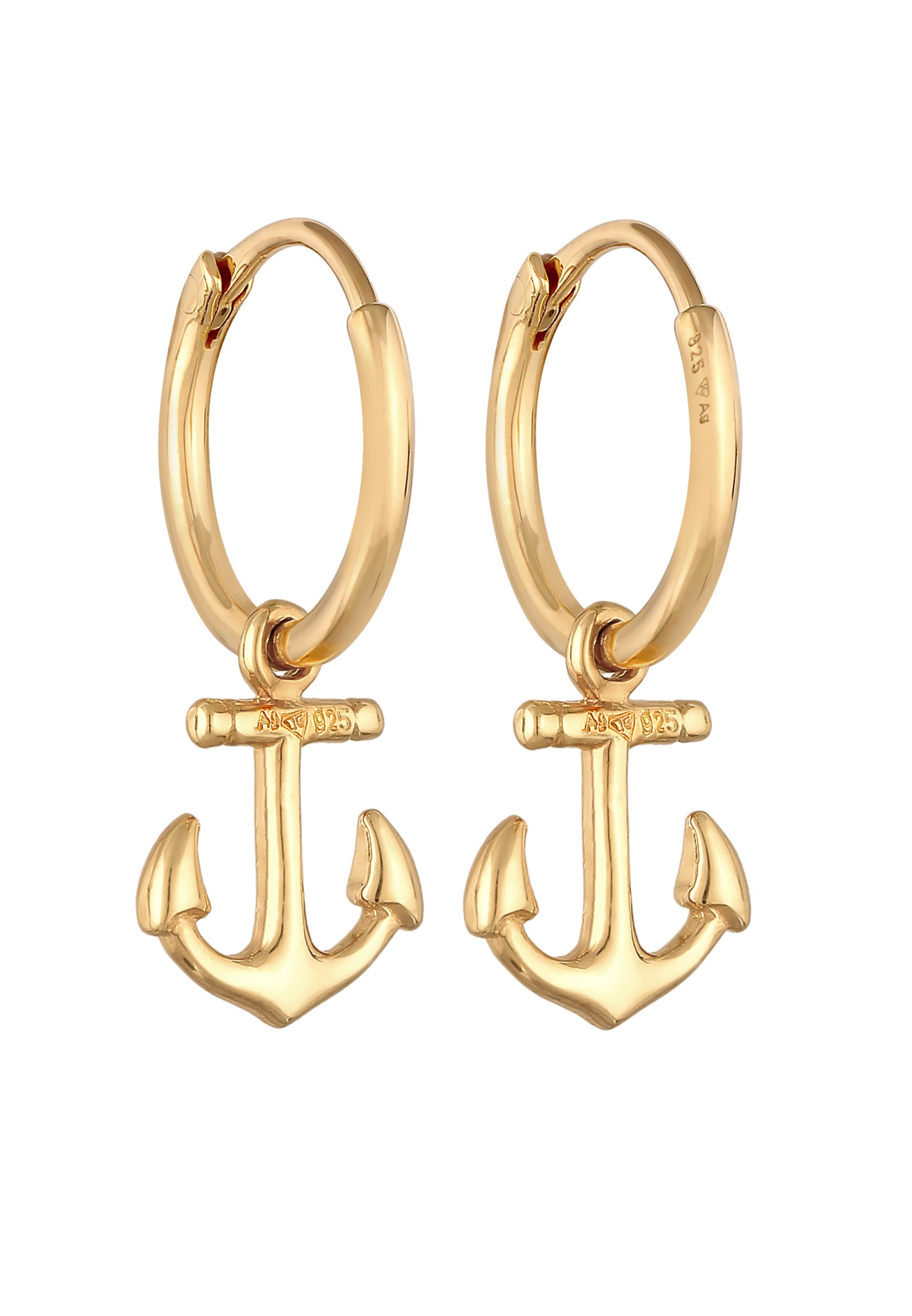 ELLI Ohrringe 'Anker' in Gold