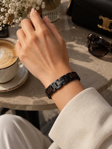 Bracelet 'WOLFSEE' Holzwerk en marron
