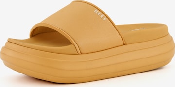 REEF Beach & Pool Shoes ' Cushion Bondi Bay ' in Brown: front