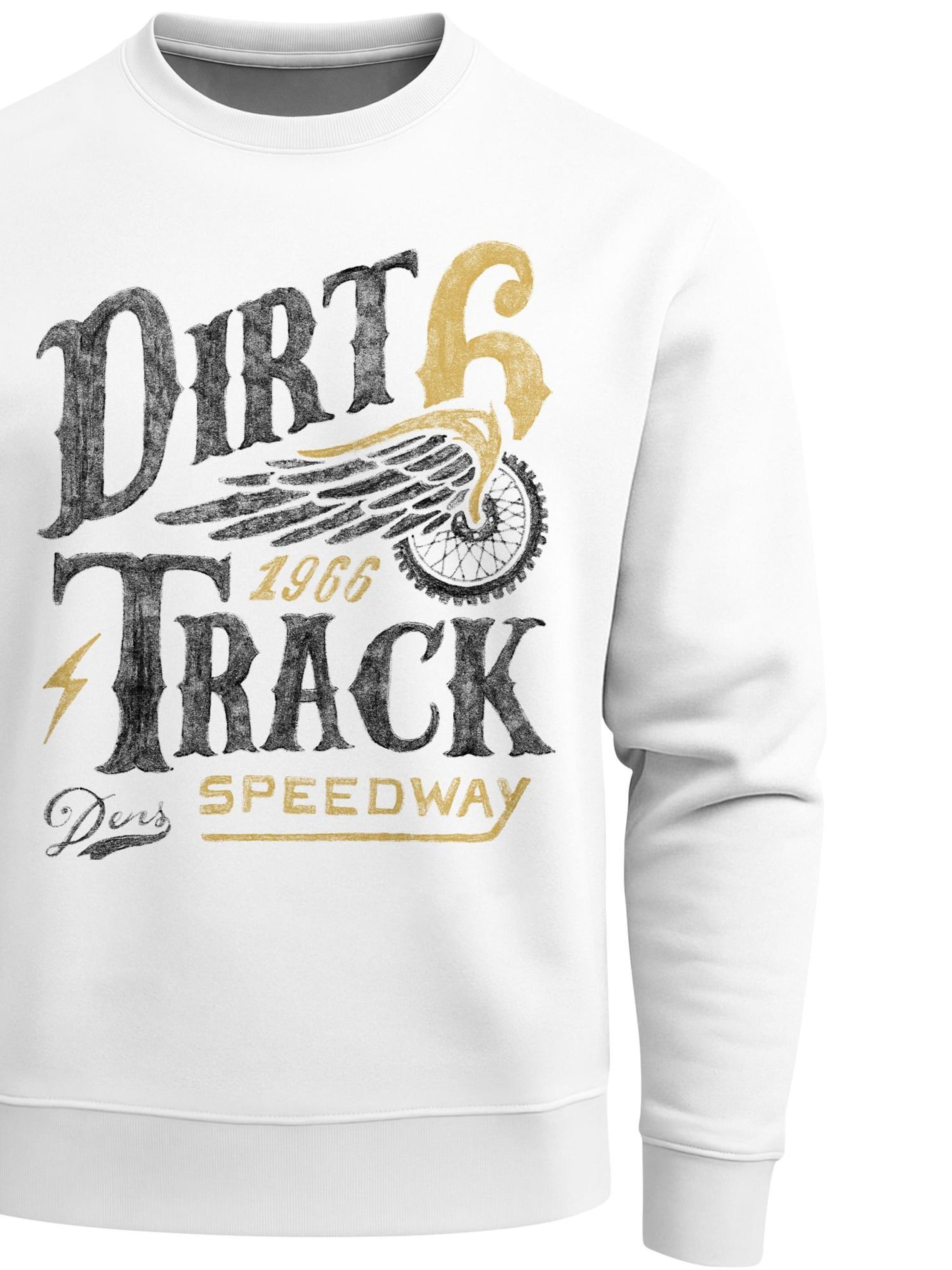 Neverless Sweatshirt 'Dirt Track' in White
