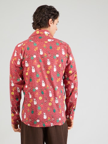 Lindbergh Klasický střih Košile – červená