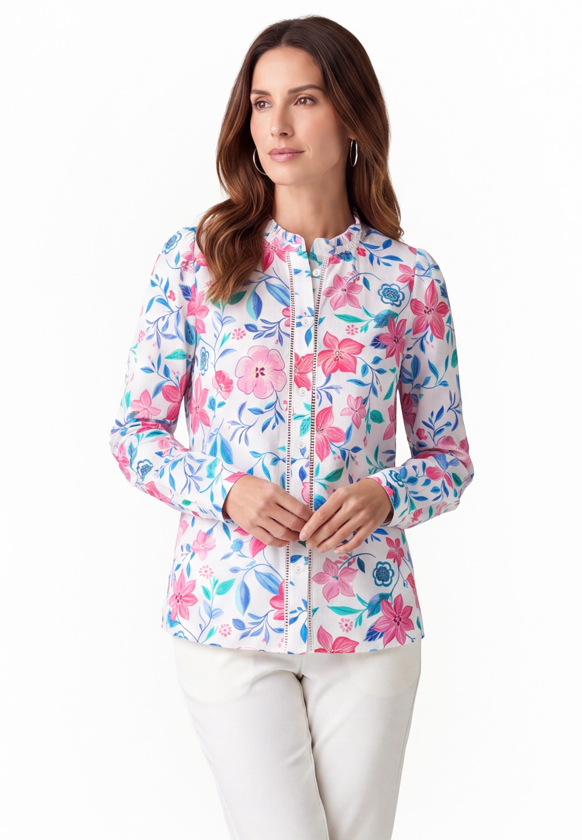 Usha - Blusa en rosa: frente