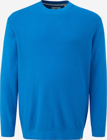 s.Oliver Men Big Sizes Sweater in Blue: front