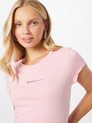 T-shirt TOM TAILOR DENIM en rose