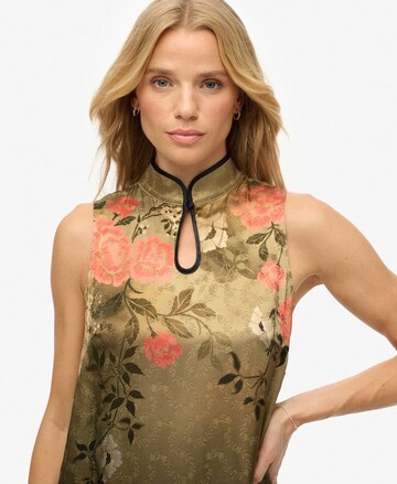 Superdry Jurk 'Jacquard' in Groen