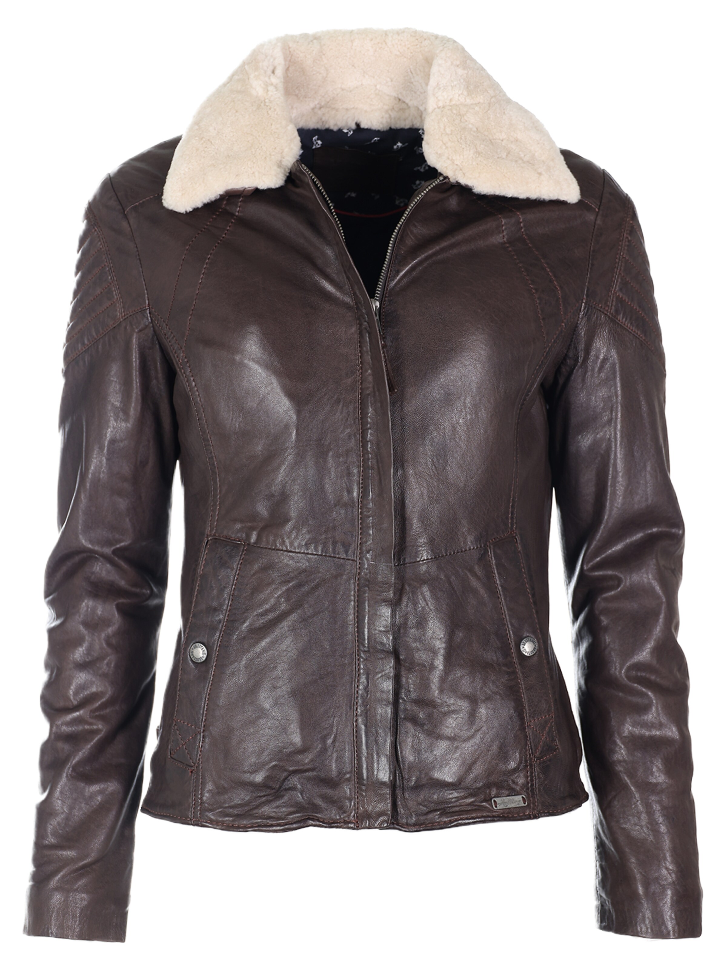 Veste mi-saison MUSTANG en marron : devant