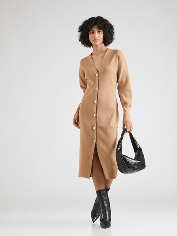 BOSS - Vestido de punto 'Forige' en beige