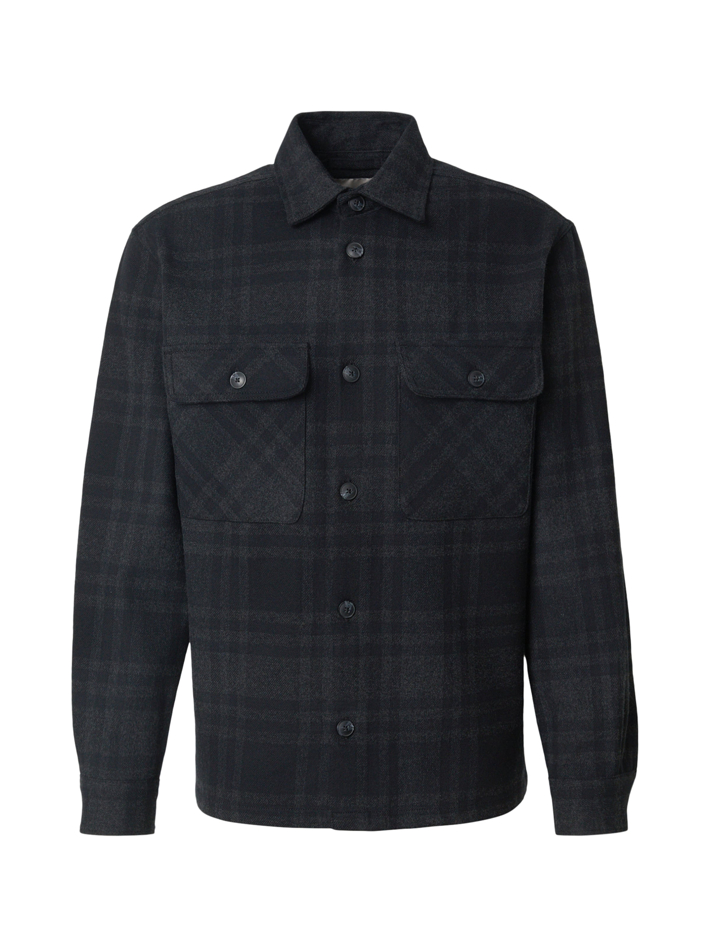 Coupe regular Chemise 'JWHRAYMOND' JACK & JONES en noir : devant