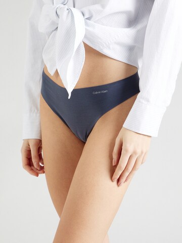 Calvin Klein Underwear String in Blauw: voorkant