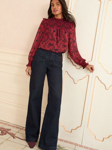 love & roses Blouse in Rood