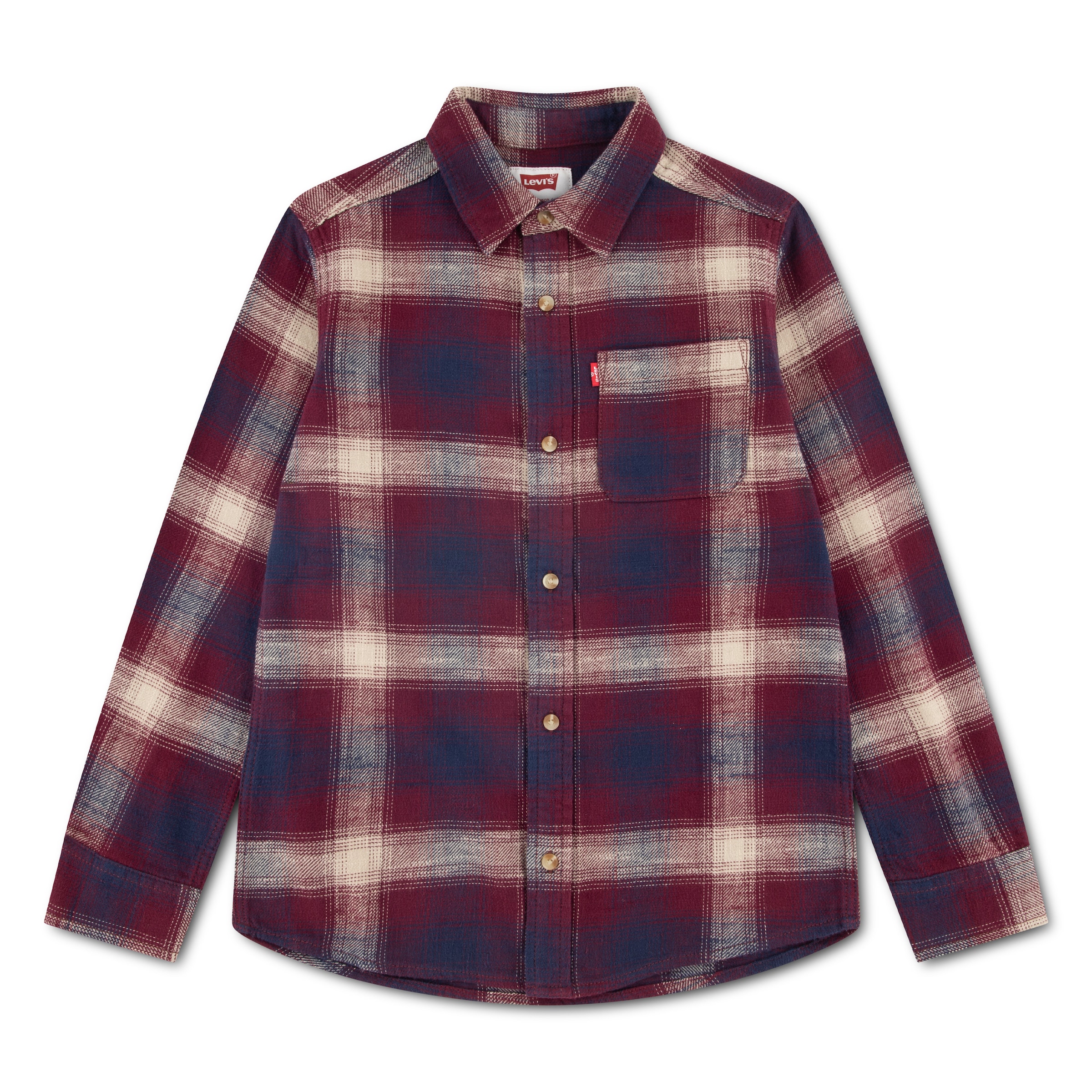 Levi's Kids Camisa en 98 en beige claro / marino / rojo vino, Vista del producto