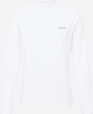 T-Shirt Calvin Klein en blanc : devant