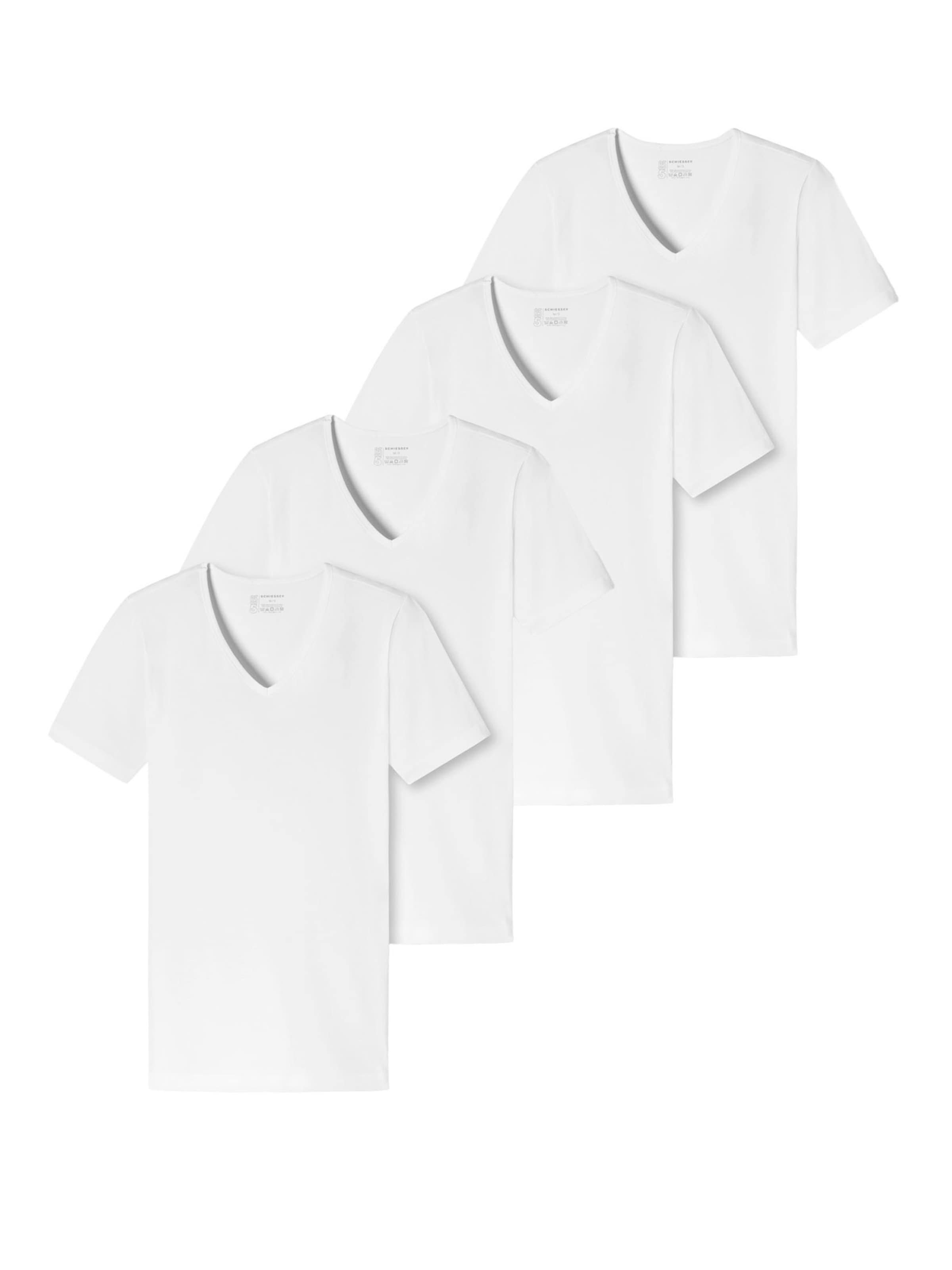 T-Shirt SCHIESSER en blanc : devant