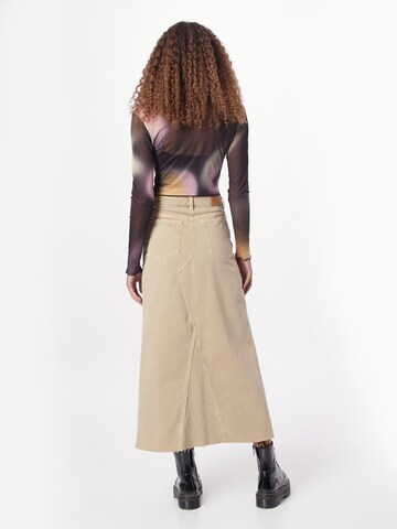 Monki - Falda en beige