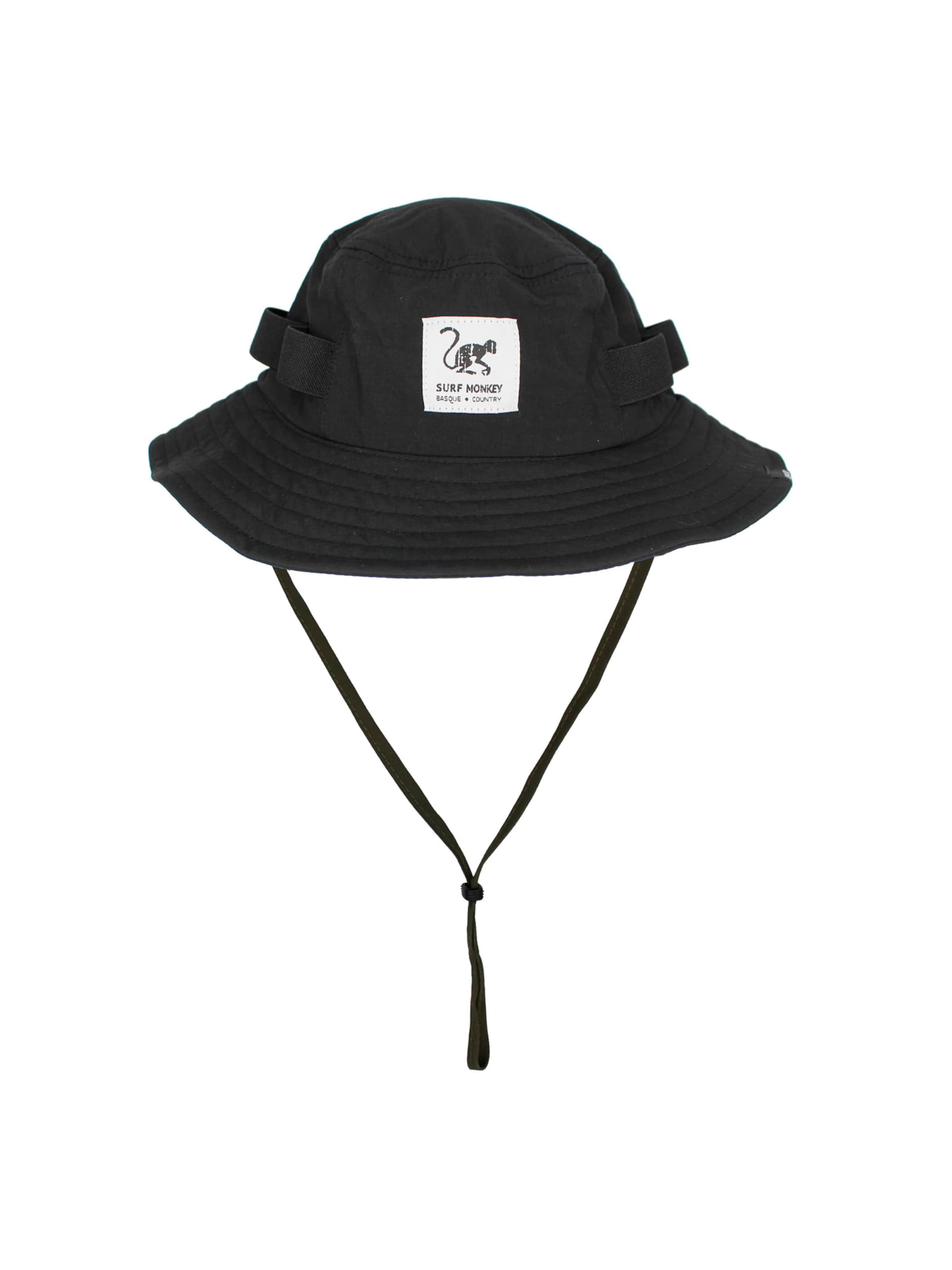 Chapeaux de sports Surf Monkey en noir : devant