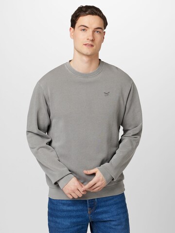 Iriedaily Sweatshirt 'Waterkeeper' in Grau: predná strana