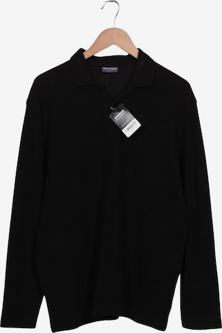 0039 Italy Poloshirt L in Schwarz: Vorderseite