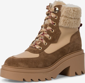 TAMARIS Lace-Up Ankle Boots in Brown: front