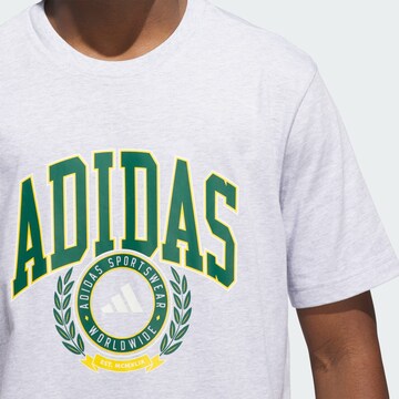 ADIDAS SPORTSWEAR Функциональная футболка 'Varsity Crest' в Серый