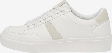 Pull&Bear Låg sneaker i vit