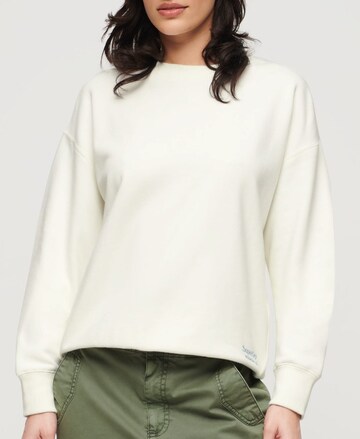 Superdry Sweatshirt 'Essential' in Weiß