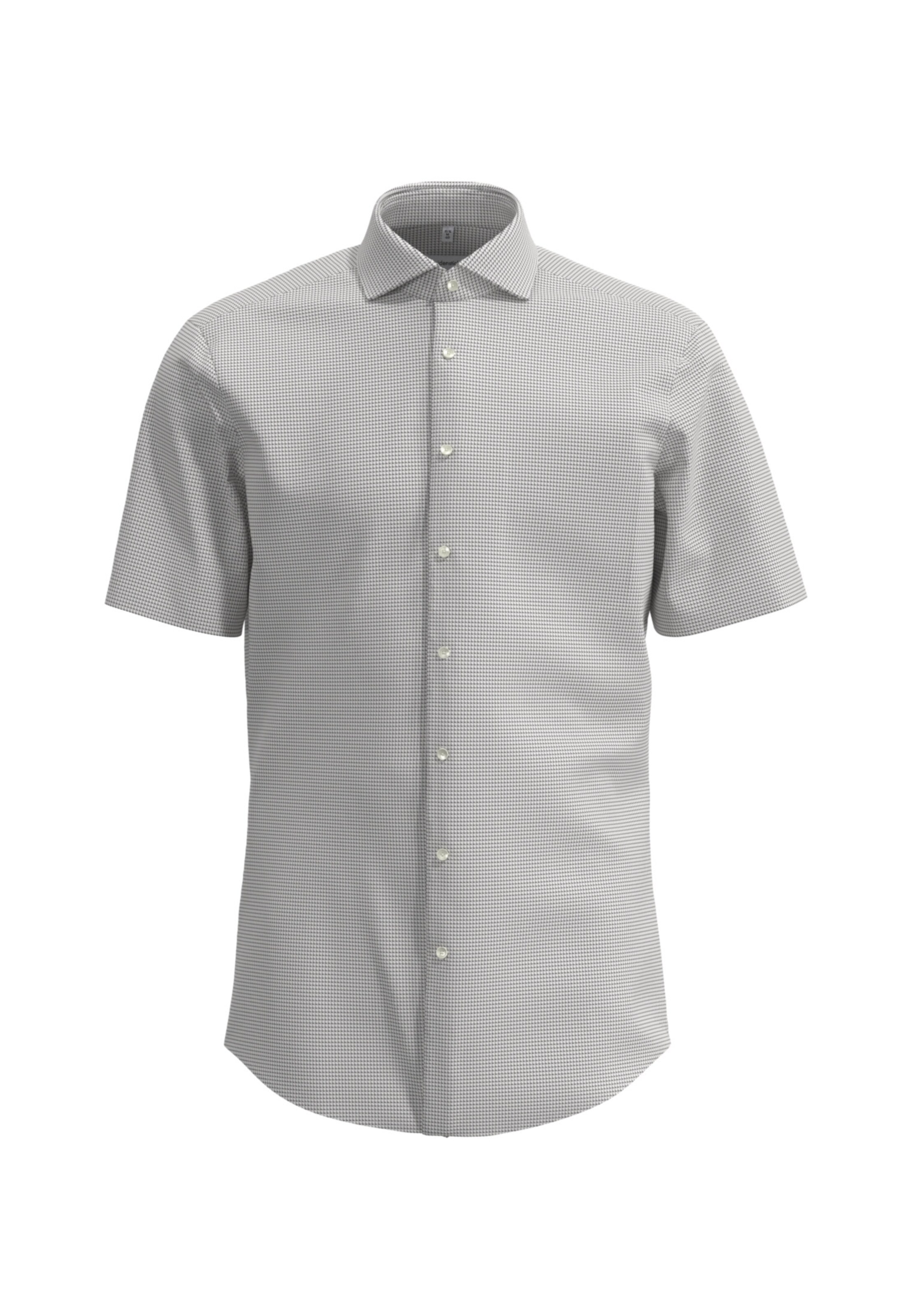 SEIDENSTICKER Regular Fit Hemd 'Smart Essentials' in Grau: Vorderseite