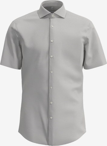 SEIDENSTICKER Regular Fit Hemd 'Smart Essentials' in Grau: Vorderseite