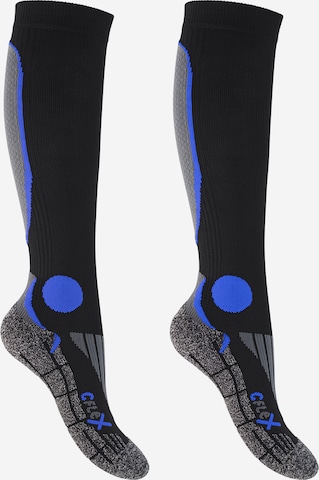cflex Sportsocken 'Performance' in Blau: Vorderseite