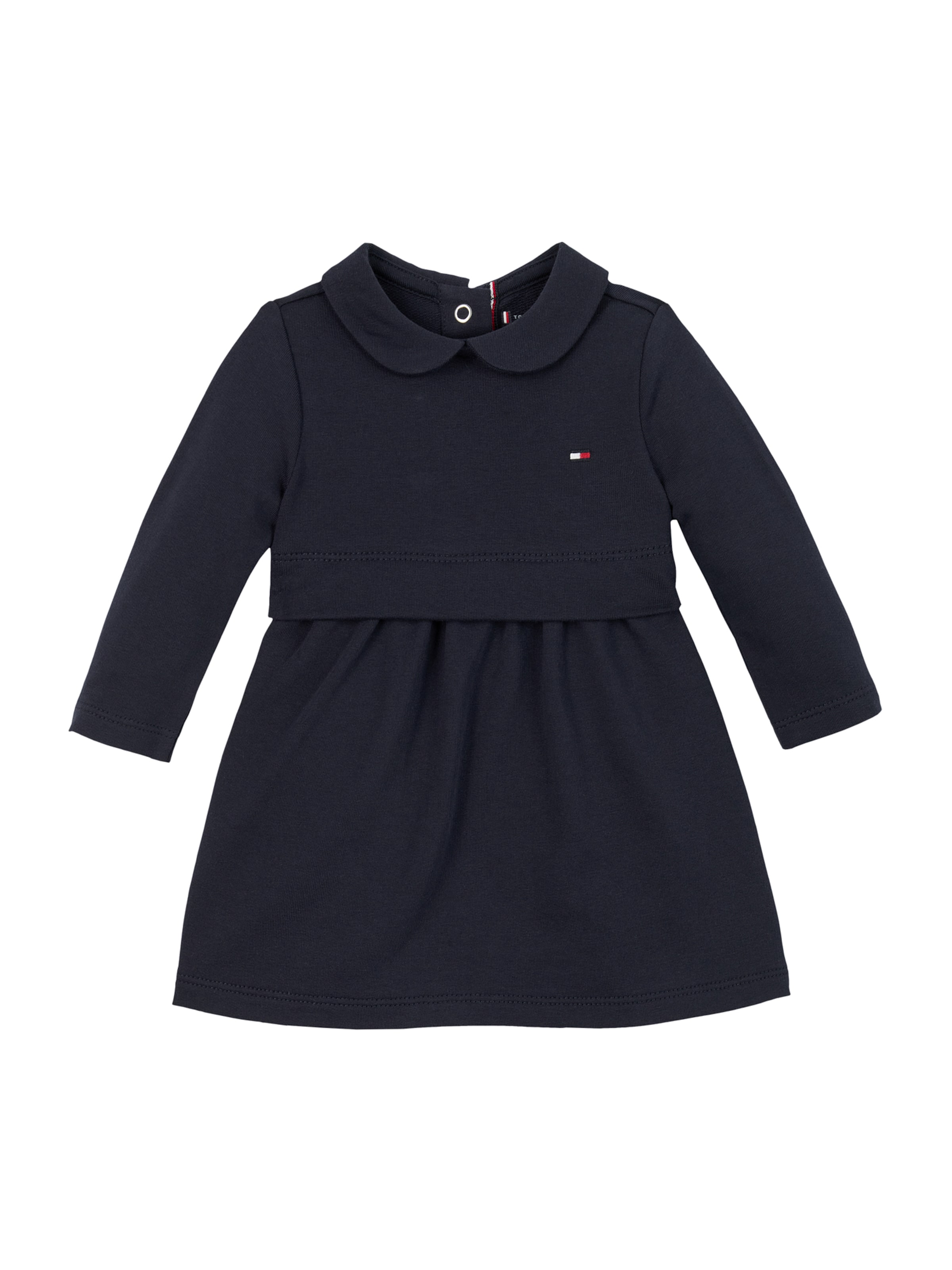 TOMMY HILFIGER Kinder - Ganzteile 'ESSENTIAL DRESS LS' in Blau: Vorderseite