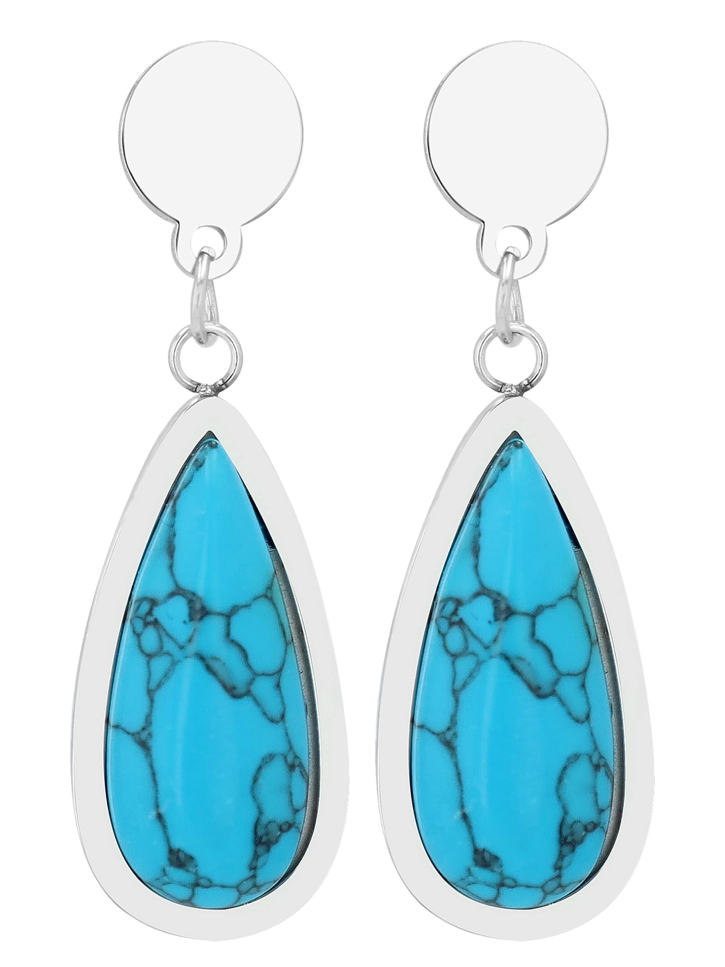 Akzent Earrings 'Lumi, langlebig' in Silver: front