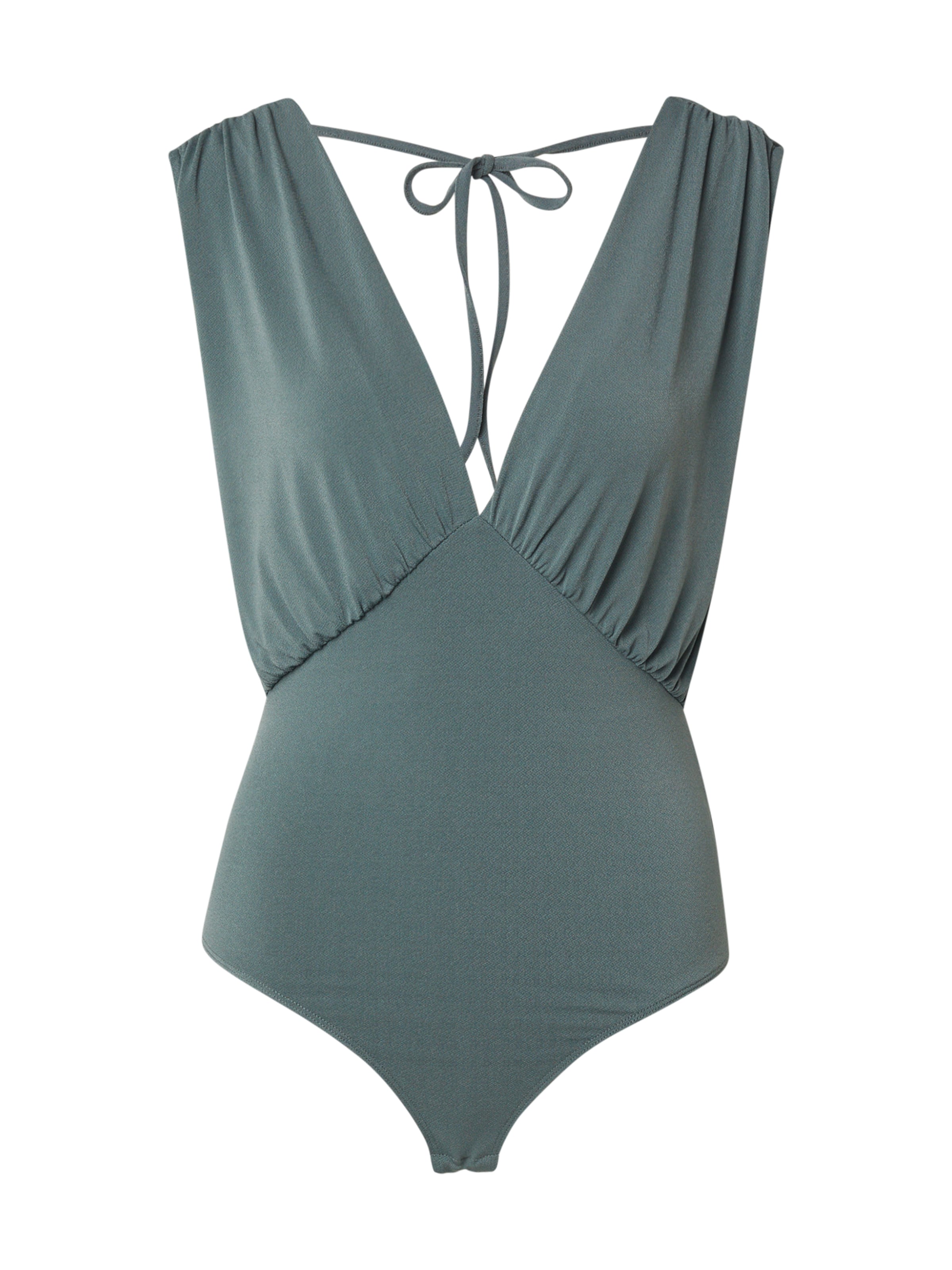 ABOUT YOU Shirt Bodysuit 'Emina' in Green: front