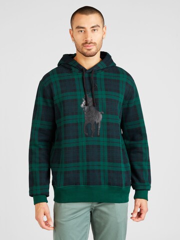 Sweat-shirt 'POHOODM3' Polo Ralph Lauren en vert : devant