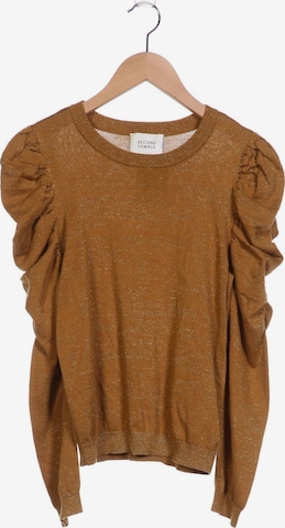 SECOND FEMALE Sweater & Cardigan in XS in Brown: front