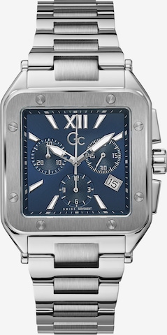 Gc Analoguhr in Silber: Vorderseite