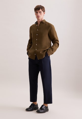 Coupe regular Chemise business SEIDENSTICKER en marron
