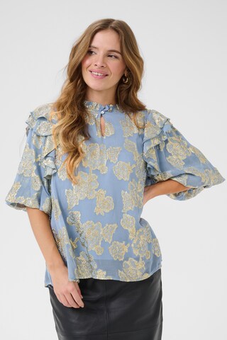 CULTURE Blouse 'Floi' in Blue: front