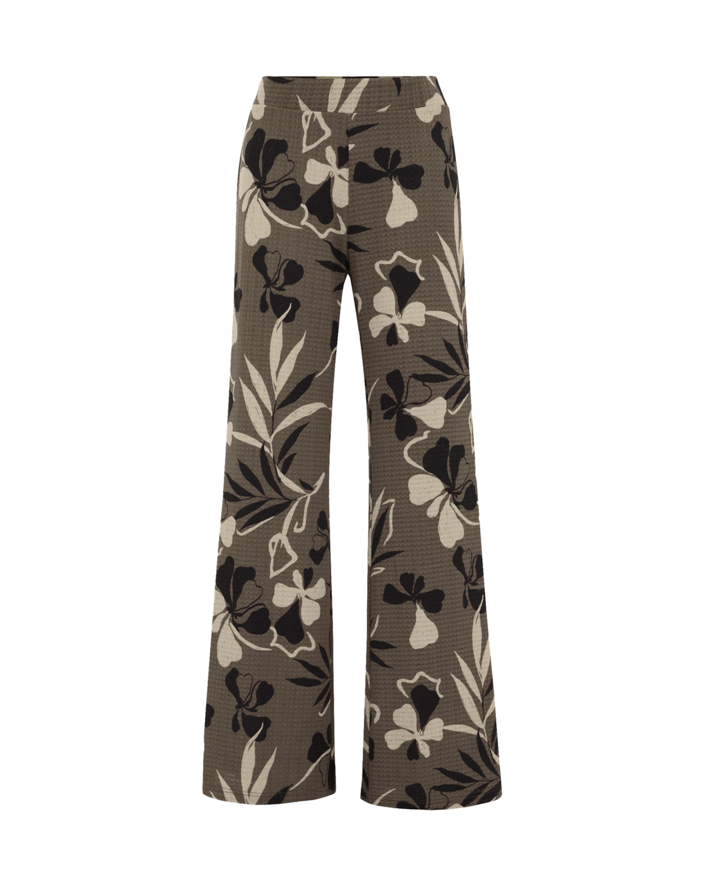 WE Fashion Широки крачоли Панталон в зелено: отпред