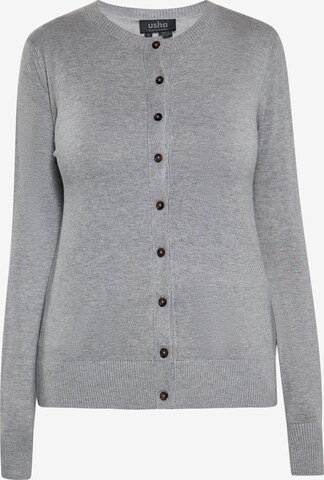 usha BLACK LABEL Strickjacke in Grau: predná strana