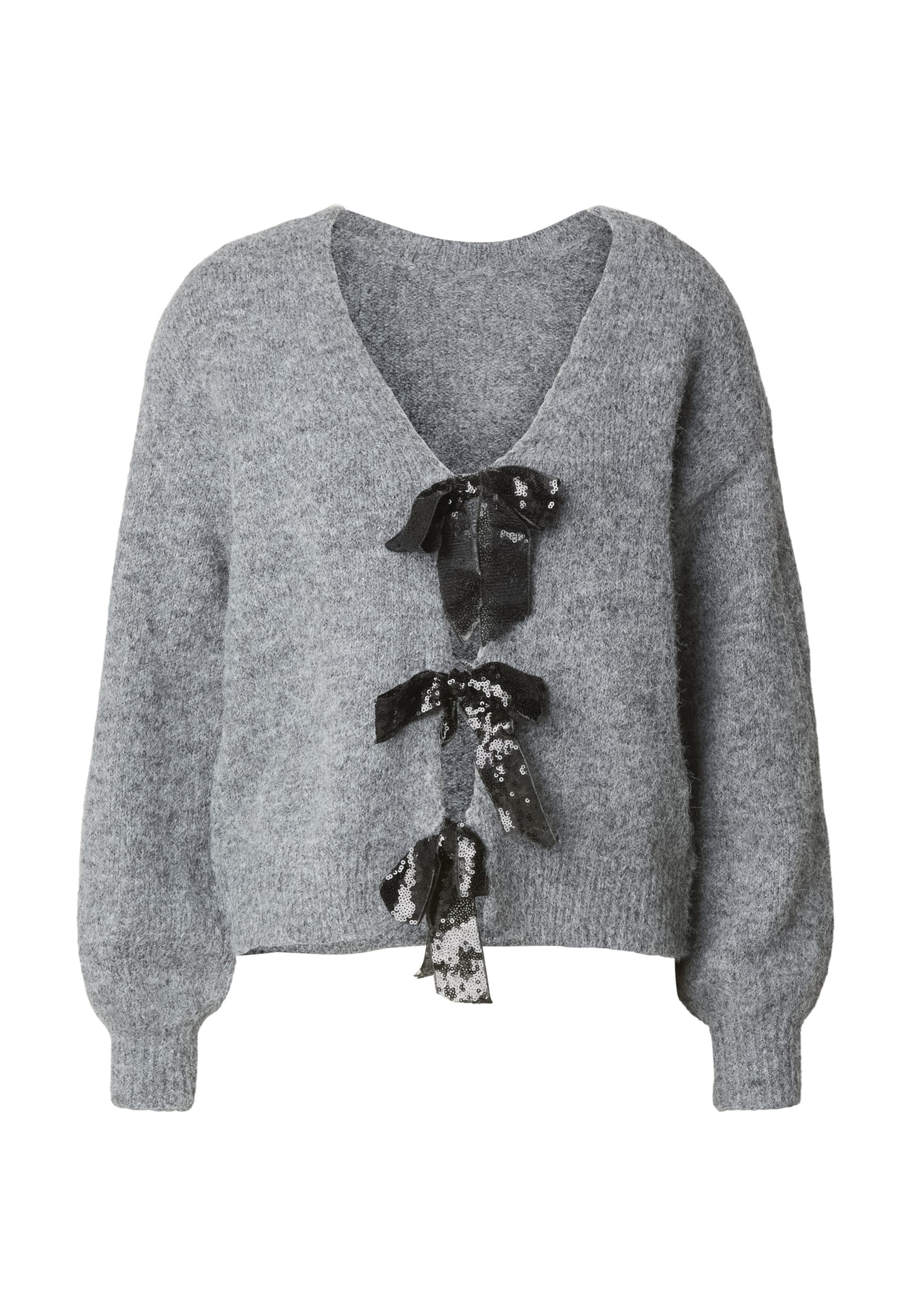 Urban Classics Gebreid vest in Grijs: voorkant