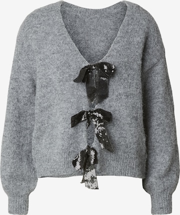 Urban Classics Gebreid vest in Grijs: voorkant