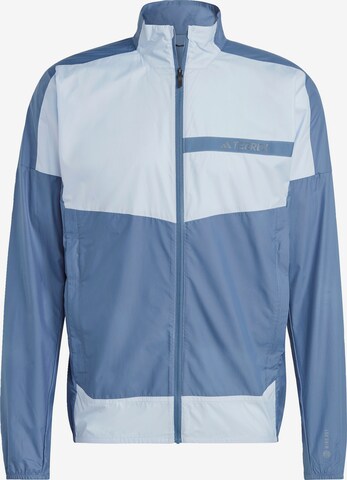 Veste outdoor ADIDAS TERREX en bleu : devant