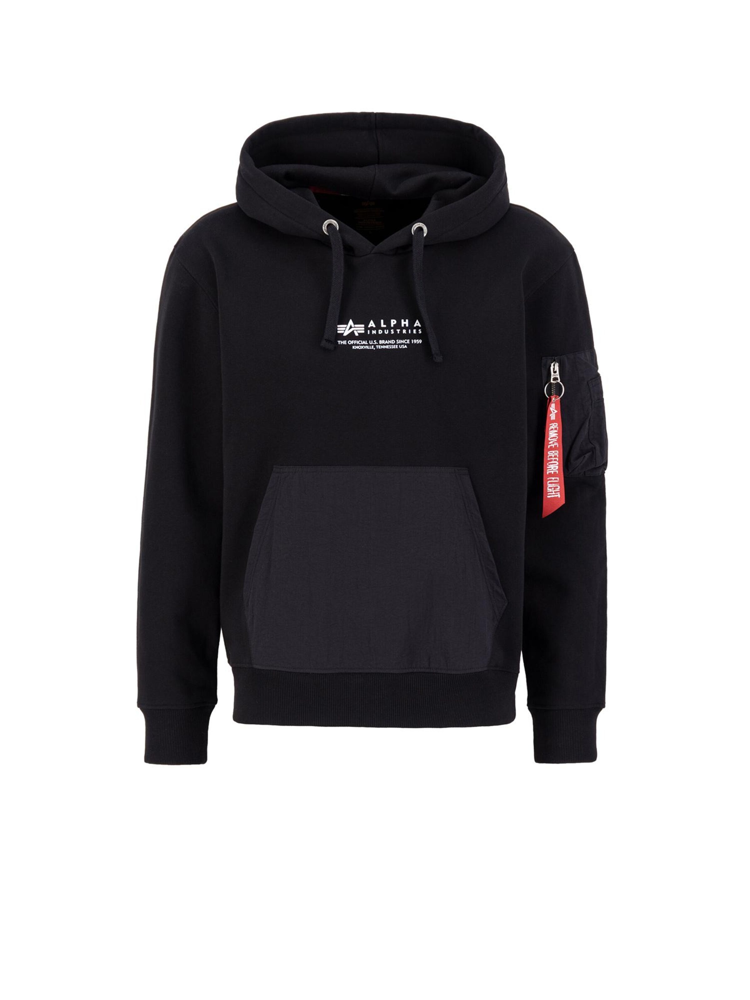 ALPHA INDUSTRIES Sweatshirt‌‌‌‌‌‌‌‌ in Schwarz: Vorderseite