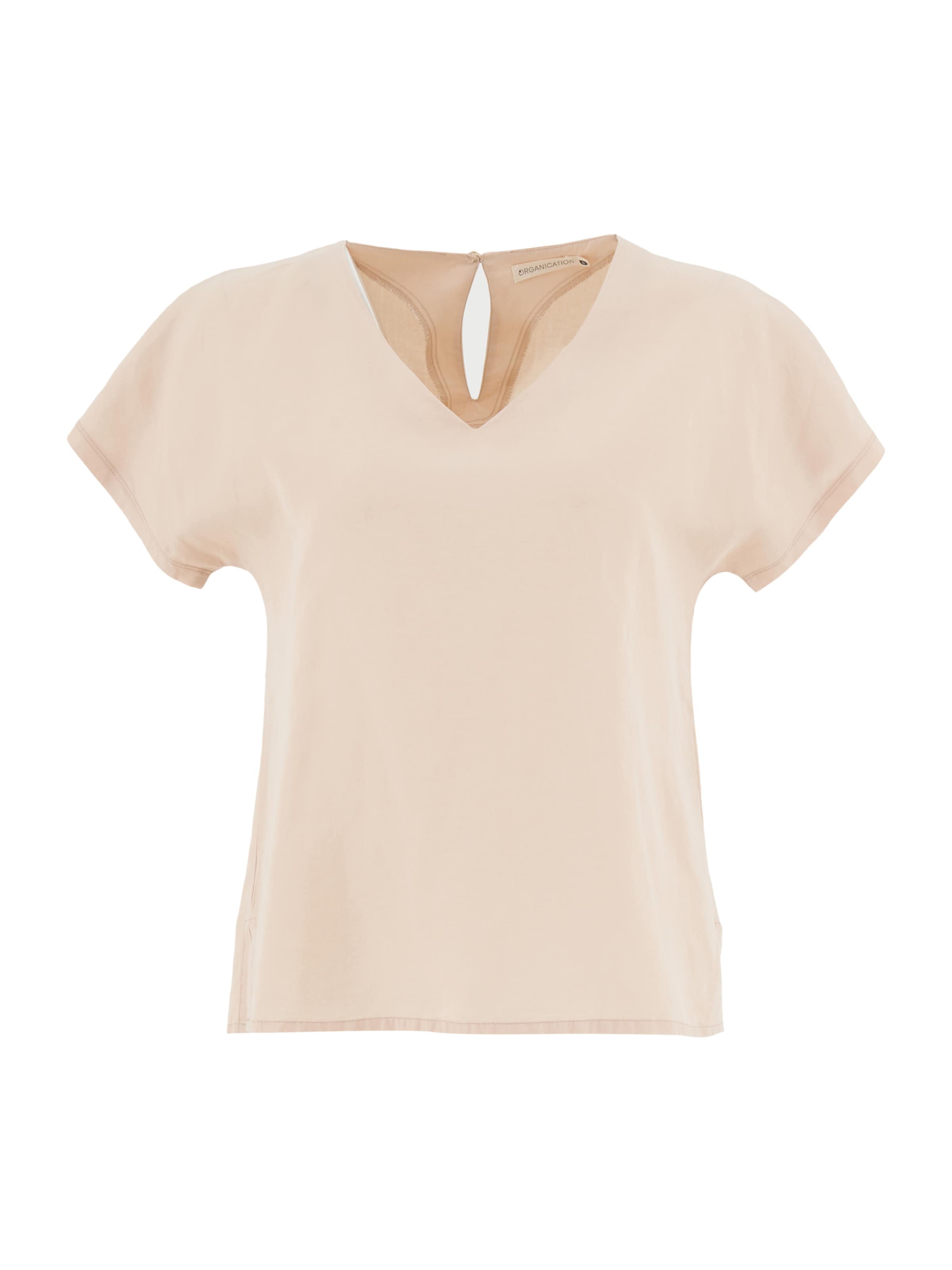 Organication Bluse in Beige: Vorderseite