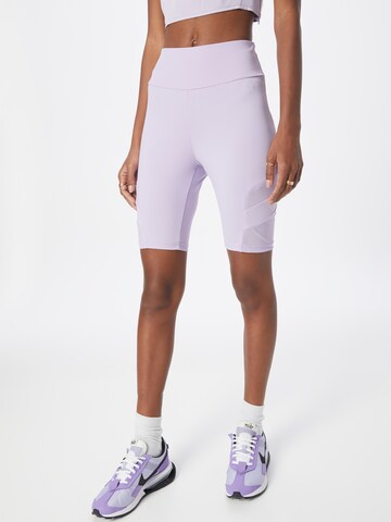 Urban Classics Skinny Leggings in Purple: front