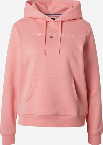 Felpa di Tommy Jeans in rosa: frontale