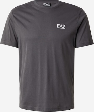 Maglietta di EA7 Emporio Armani in grigio: frontale