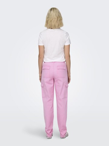 Regular Pantalon cargo 'MANGA' ONLY en rose