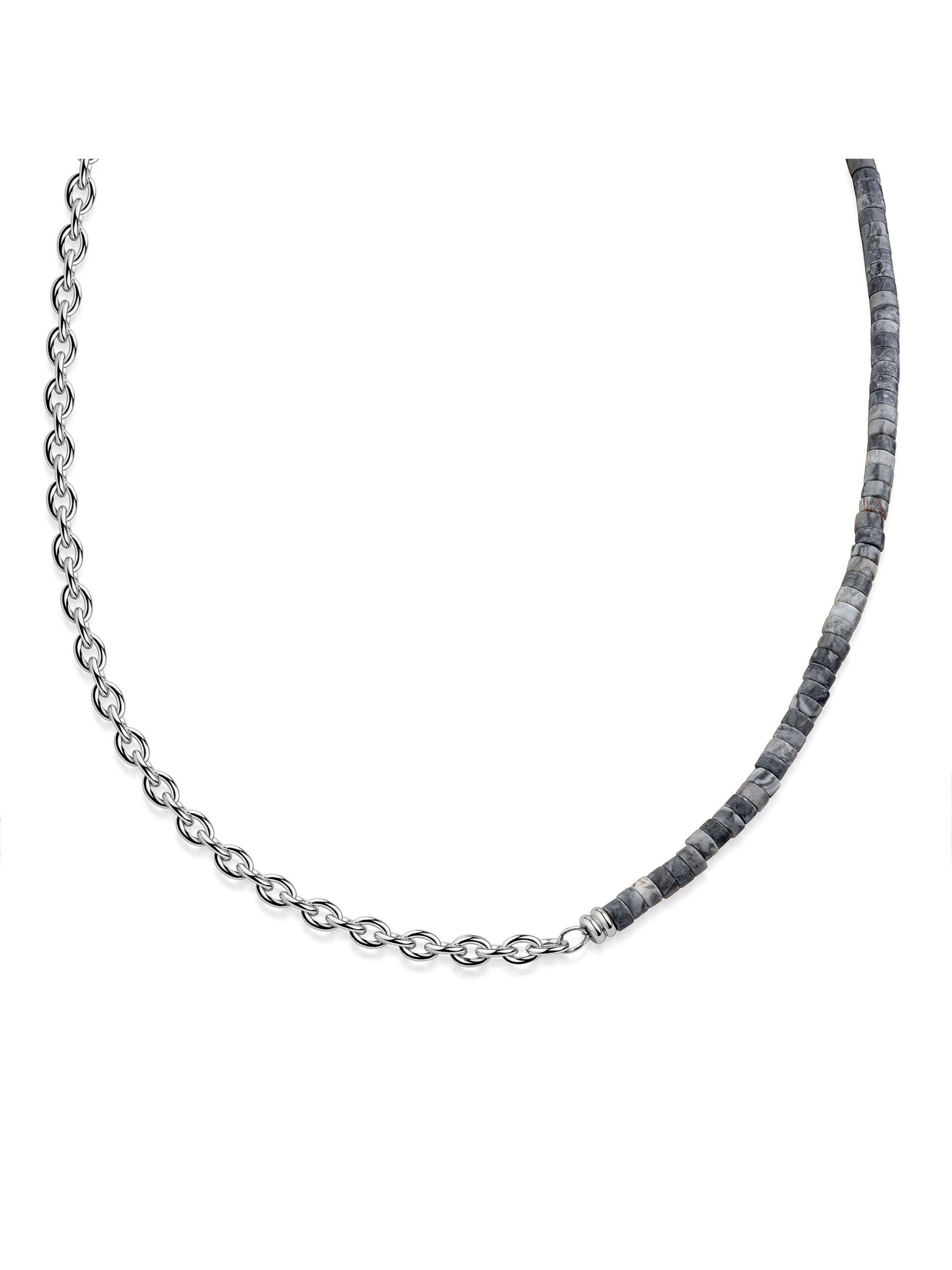 Zeeme Necklace in Silver: front