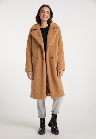 MYMO Between-Seasons Coat in Brown