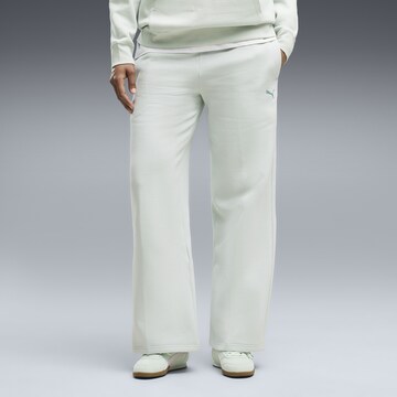 PUMA Wide leg Broek 'Essentials ' in Groen: voorkant